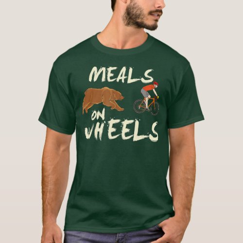 Meals on Wheels Cycling  Nature Design For Mountai T_Shirt