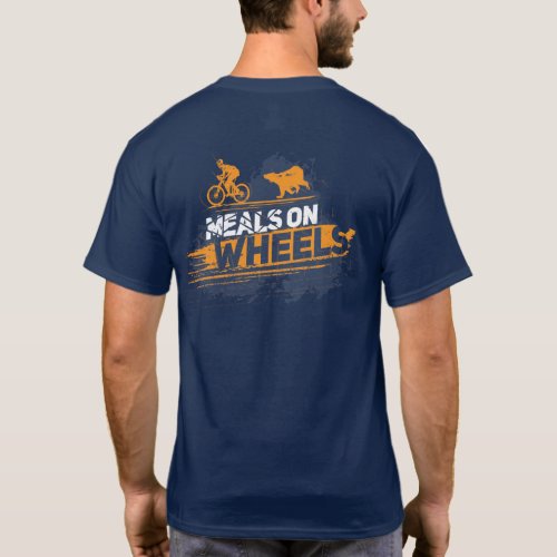 Meals on Wheels Cycling Woodland Bear Adventure T_Shirt