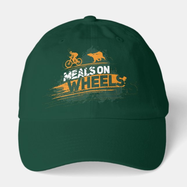 Meals on Wheels Cyclist Escape From Bear Hat (Front)