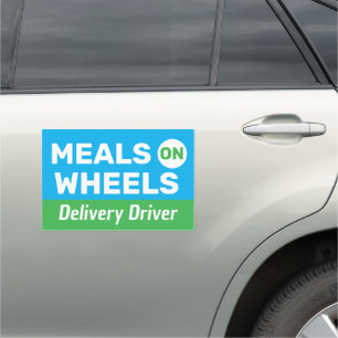 Meals on Wheels Delivery Driver Car Accessories Car Magnet