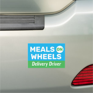 Meals on Wheels Delivery Driver Car Accessories Magnet