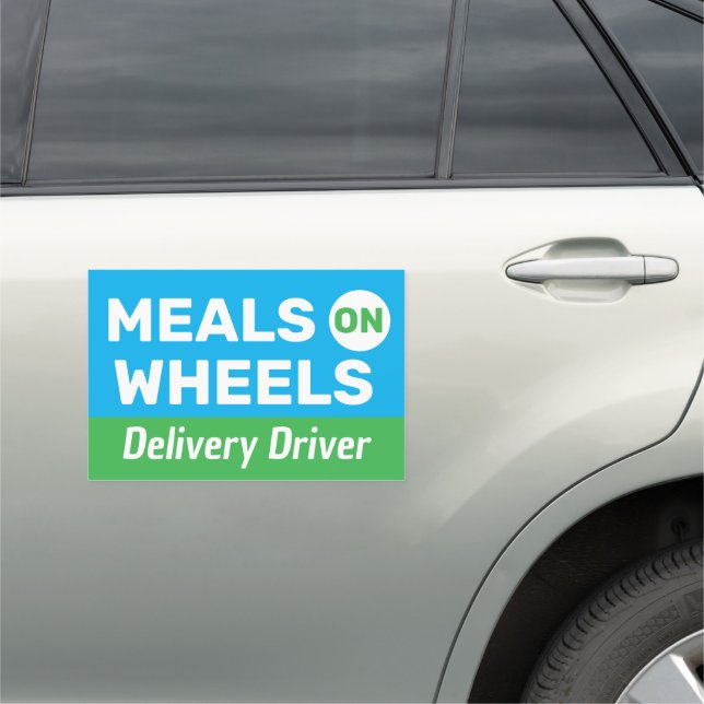 Meals on Wheels Delivery Driver Car Accessories Magnet (In Situ)