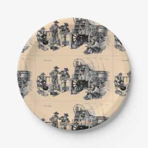 "Meals on Wheels Ranch Style" Paper Plates