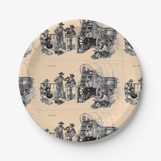 "Meals on Wheels Ranch Style" Paper Plates (Front)