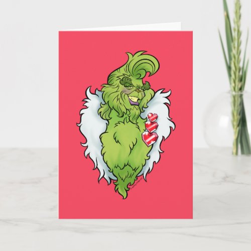 Mean and Naughty Hunk Green Monster  Card