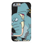 mean badass elephant cartoon barely there iPhone 6 case