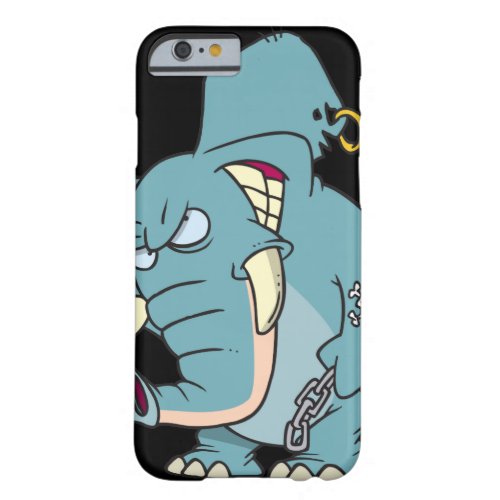 mean badass elephant cartoon barely there iPhone 6 case