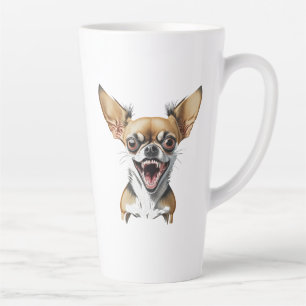 Mean Chihuahua Funny Dogs Latte Mug