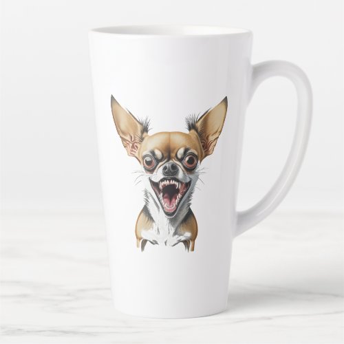 Mean Chihuahua  Funny Dogs Latte Mug
