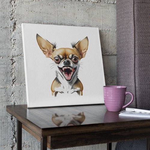 Mean Chihuahua  Funny Dogs Metal Print