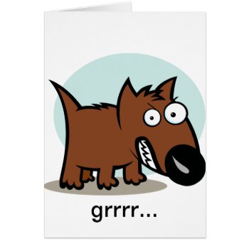 Mean Dog Growling by FaerieRita at Zazzle