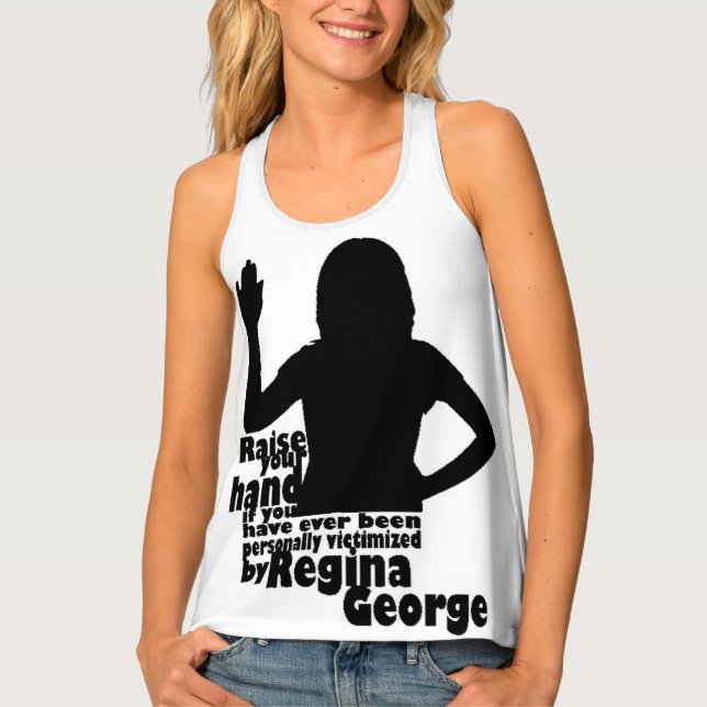 Mean Girls- Victimized by Regina George Tank Top (Front)