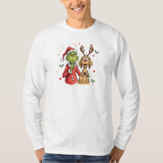 Mean Green Coffee, Funny Christmas Caffeine Vibes T-Shirt