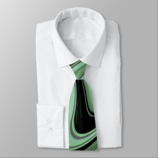 Mean Green Pattern Neck Tie