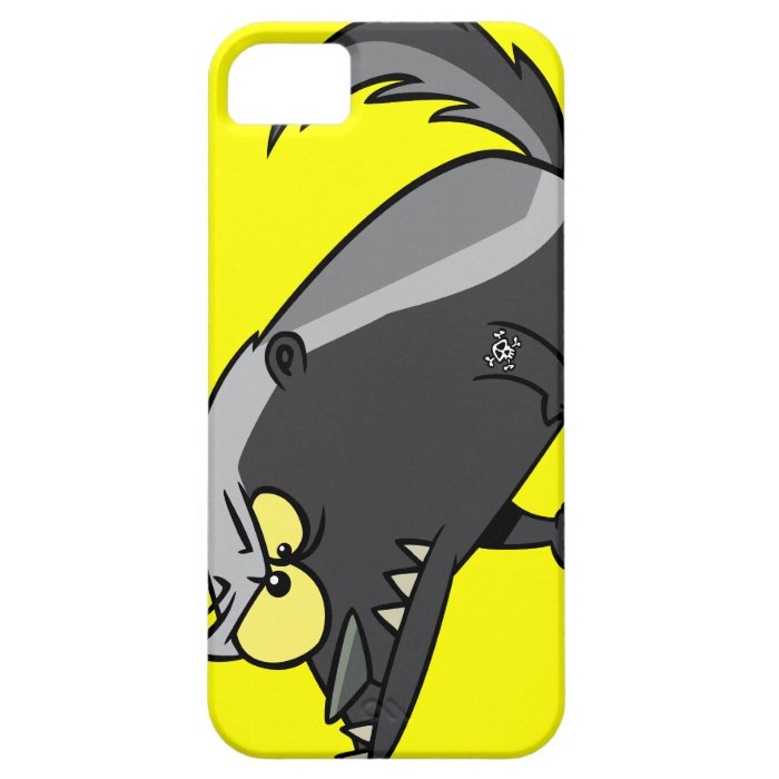 mean honey badger cartoon character iPhone 5 cases