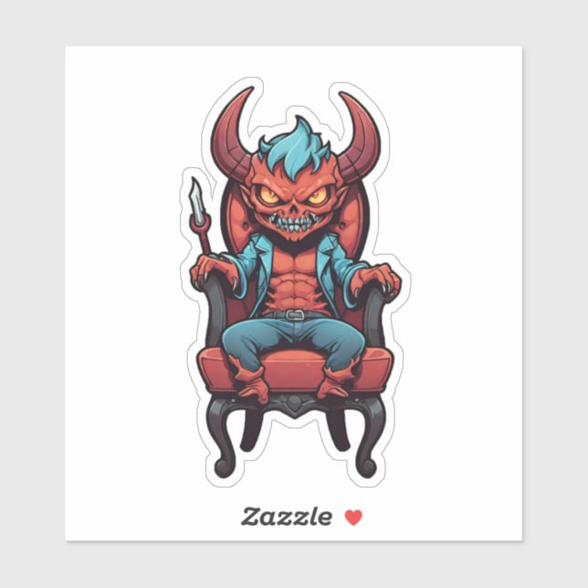 Mean judging demon sticker (Sheet)