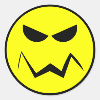 Mean Mister Face Sticker