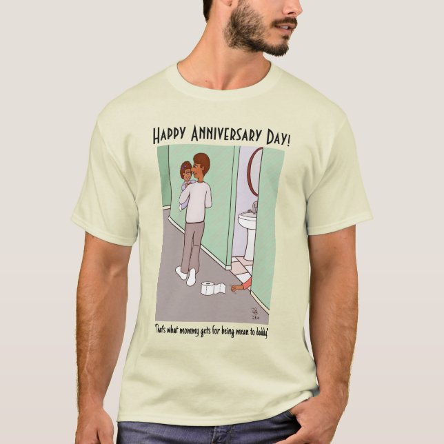 Mean Mommy Father's Day Natural Men's T-Shirt (Front)
