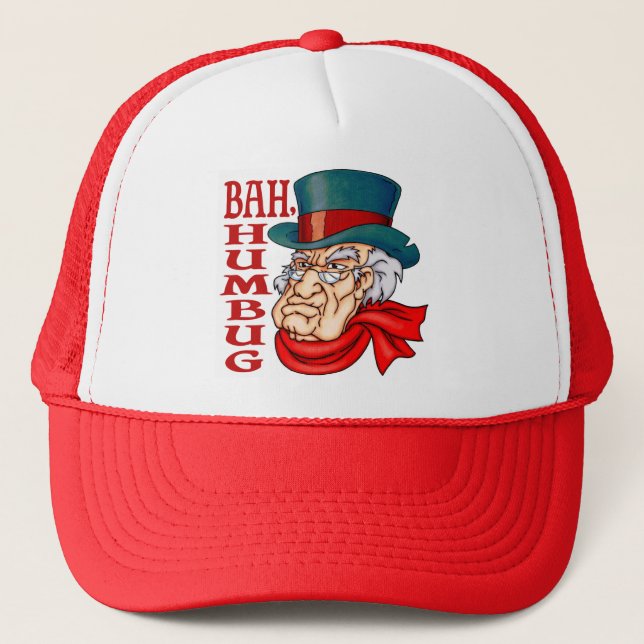 Mean Old Scrooge Trucker Hat (Front)