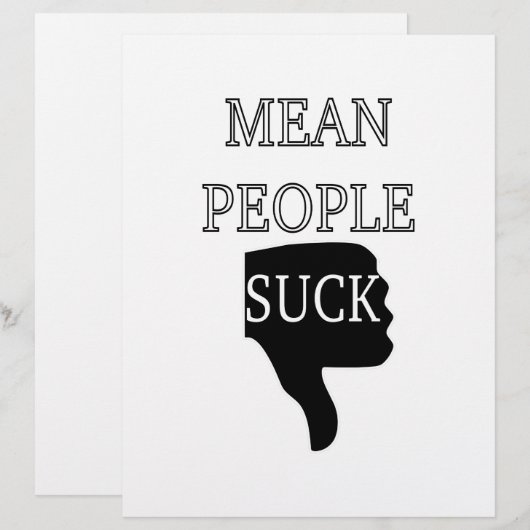 Mean People Suck (Front/Back)