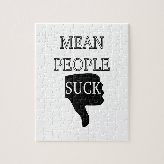 Mean People Suck Jigsaw Puzzle (Vertical)