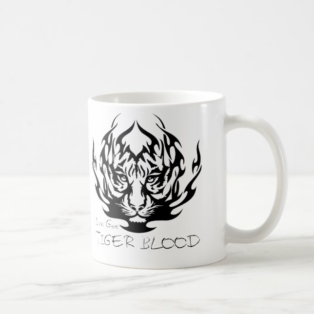MEAN SHEEN TIGER BLOOD COFFEE MUG (Right)