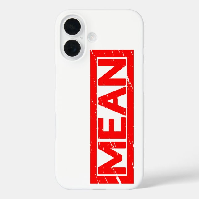 Mean Stamp Case-Mate iPhone Case (Back)