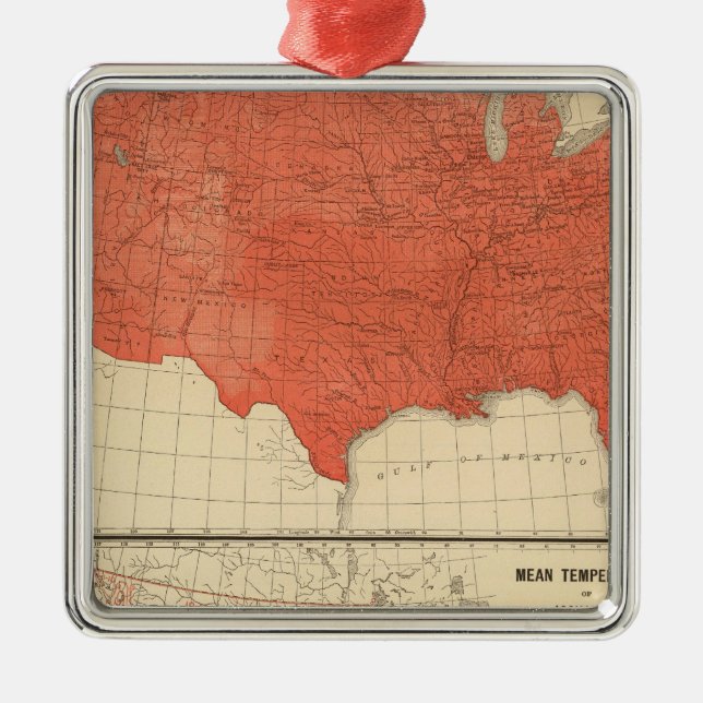 Mean temperature metal ornament (Front)