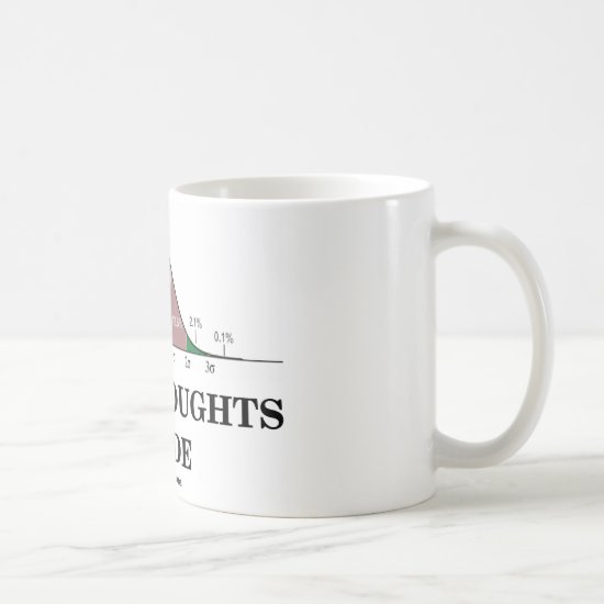 Mean Thoughts Inside (Statistics Humor) Coffee Mug