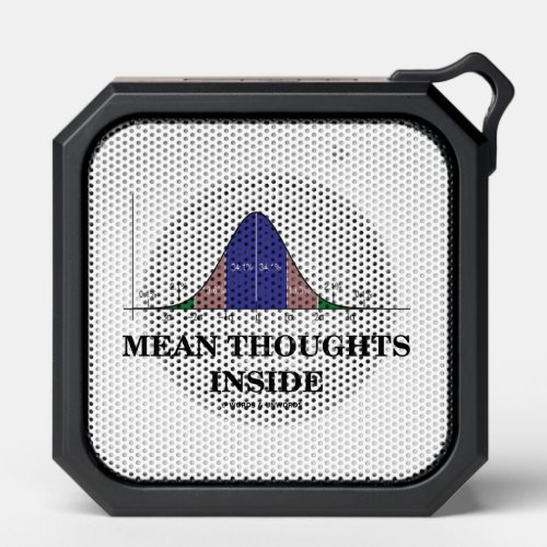 Mean Thoughts Inside Stats Geek Humor Bluetooth Speaker