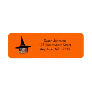 Mean Toad Face Halloween Address Label