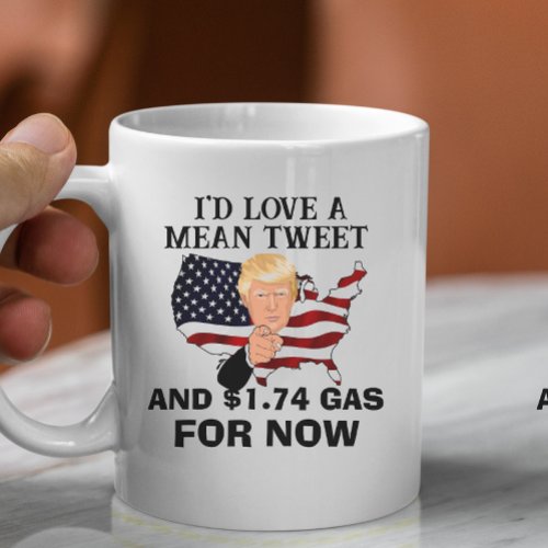 Mean tweet trump funny Republican political 2024 Coffee Mug