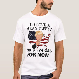 Mean tweet trump ,funny Republican political 2024 T-Shirt