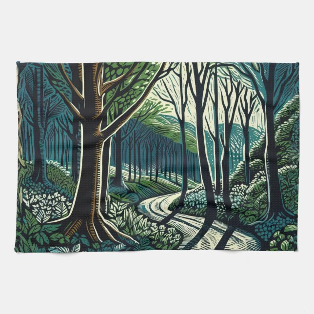 Meander Kitchen Towel (Horizontal)