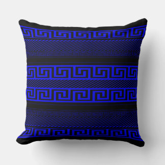 Meander Line Art Throw Pillow