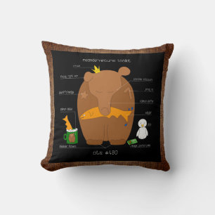 Meanderventures Toolkit No. 480 Otis Throw Pillow