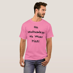 MeanGirls "Wednesdays We Wear Pink" shirt for Men