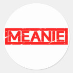 Meanie Stamp Classic Round Sticker