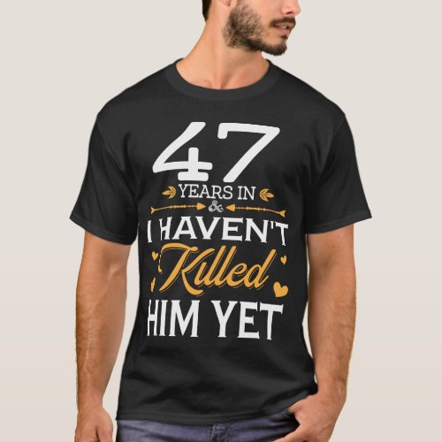 Meaning 47th Anniversary Gift for Husband T_Shirt