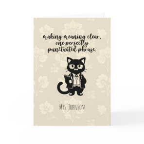 Meaning Clear Perfectly Punctuated Phrase Grammar Card