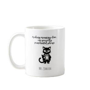 Meaning Clear Perfectly Punctuated Phrase Grammar Coffee Mug
