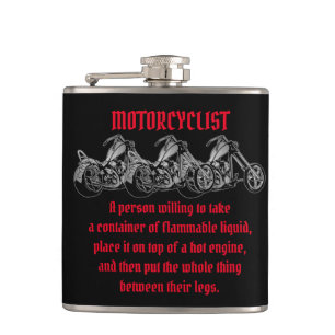 Meaning Of A Motorcyclist Flask