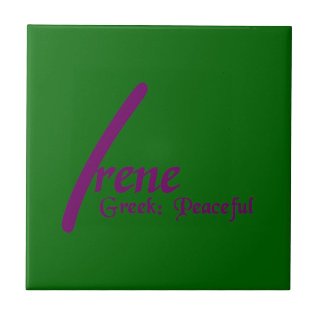 Meaning of Irene Tile (Front)