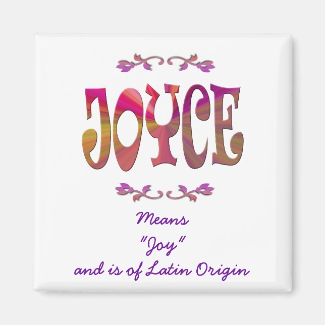 Meaning of Joyce Magnet (Front)