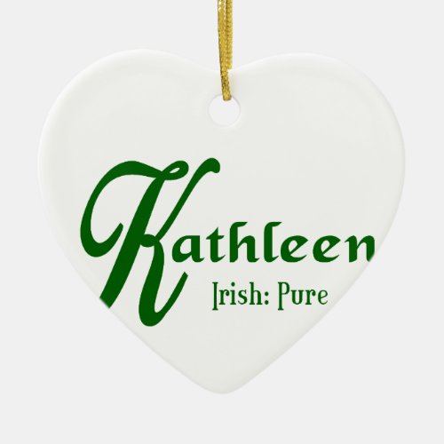 Meaning of Kathleen Ceramic Ornament