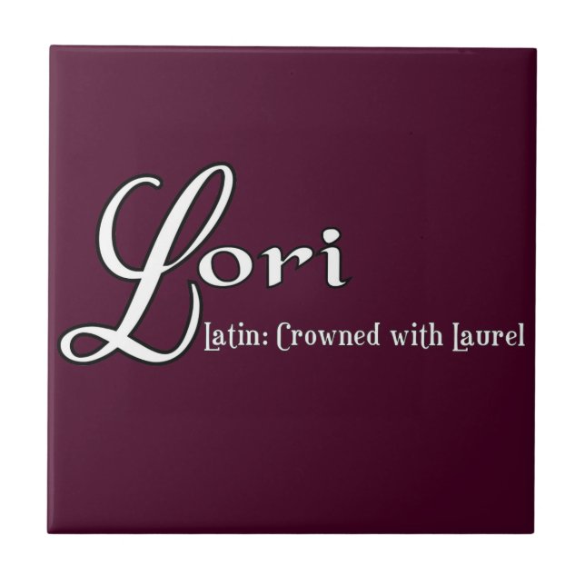 Meaning of Lori Ceramic Tile (Front)