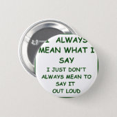 MEANING PINBACK BUTTON (Front & Back)