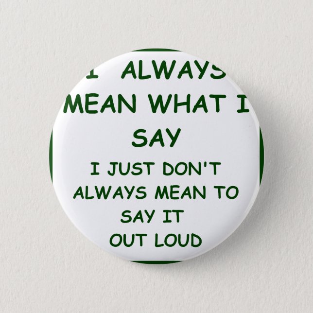 MEANING PINBACK BUTTON (Front)