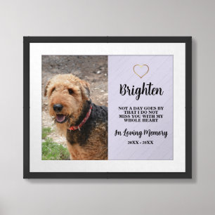 Meaningful Dog Memorial Framed Art