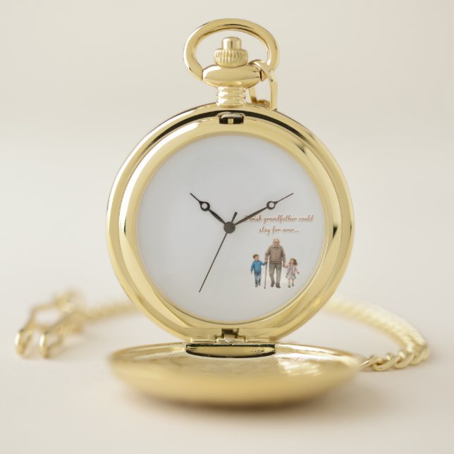Meaningful gift for grandpa pocket watch (Inside)